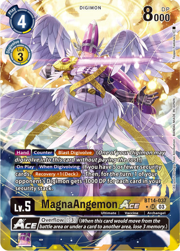 MagnaAngemon Ace [BT14-037] (Alternate Art) [Blast Ace] 