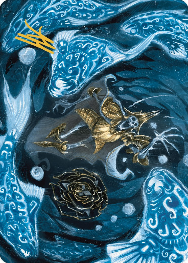 Eaten by Piranhas Art Card (Gold-Stamped Signature) [The Lost Caverns of Ixalan Art Series] 