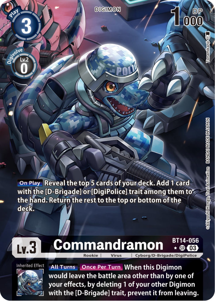 Commandramon [BT14-056] (Alternate Art) [Blast Ace] 