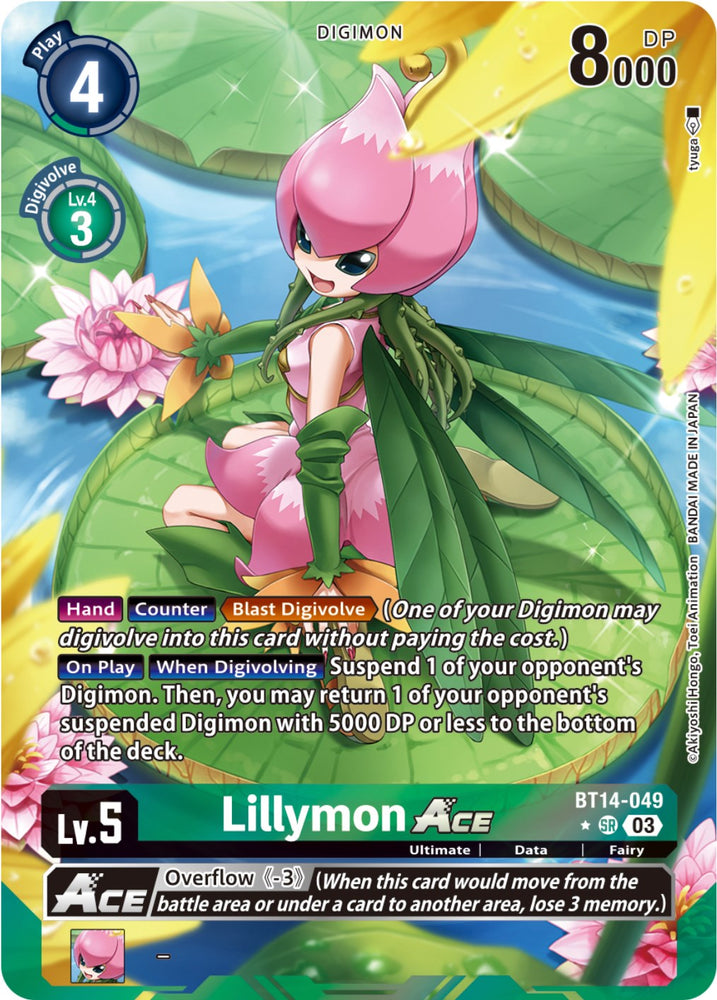 Lillymon Ace [BT14-049] (Alternate Art) [Blast Ace] 
