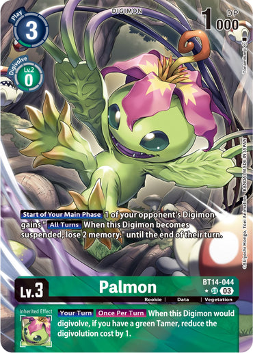Palmon [BT14-044] (Alternate Art) [Blast Ace] 