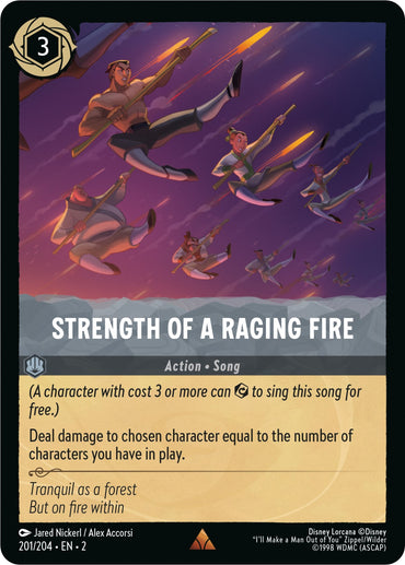 Strength of a Raging Fire (201/204) [Rise of the Floodborn] 