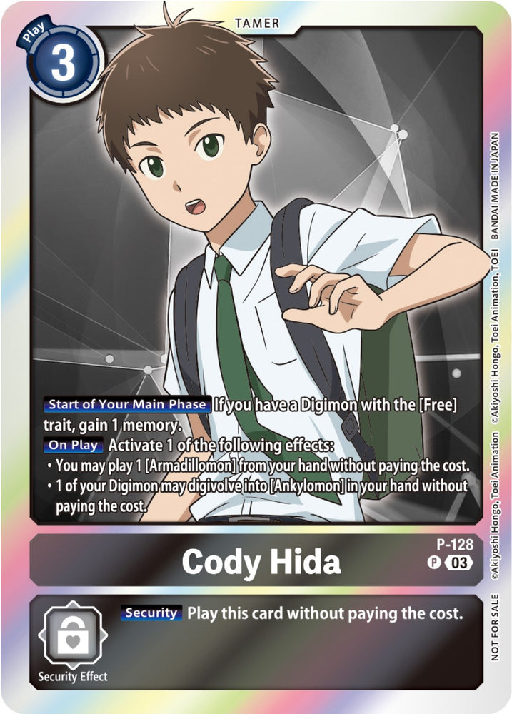 Cody Hida [P-128] (Tamer Party Pack -The Beginning- Ver. 2.0) [Promotional Cards] 