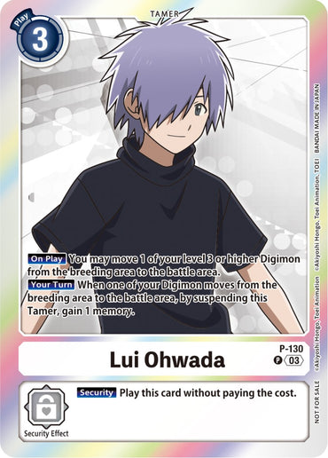 Lui Ohwada [P-130] (Tamer Party Pack -The Beginning- Ver. 2.0) [Promotional Cards] 
