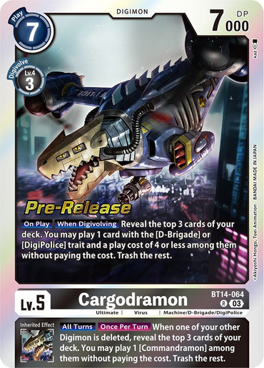 Cargodramon [BT14-064] [Blast Ace Pre-Release Cards] 