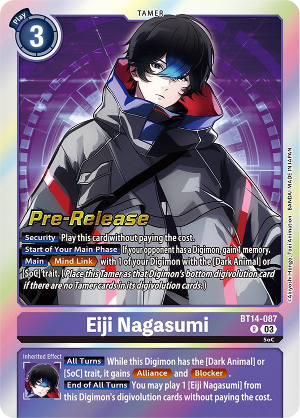 Eiji Nagasumi [BT14-087] [Blast Ace Pre-Release Cards] 