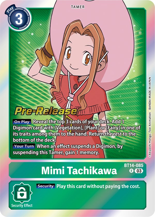Mimi Tachikawa [BT14-085] [Blast Ace Pre-Release Cards] 