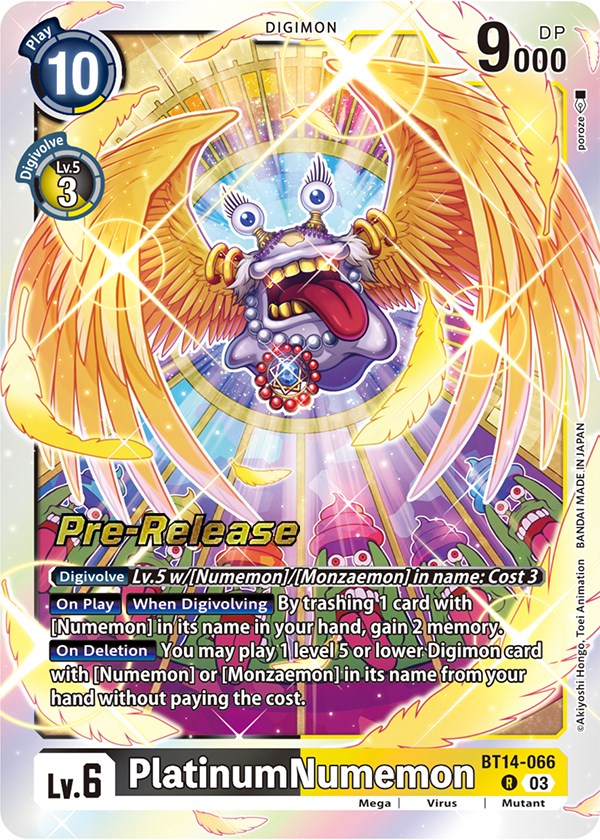 PlatinumNumemon [BT14-066] [Blast Ace Pre-Release Cards] 