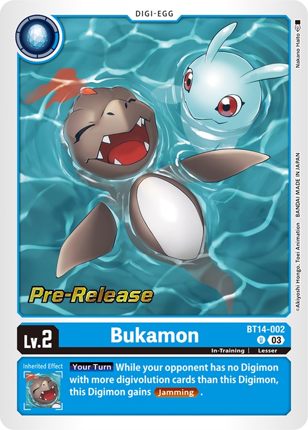Bukamon [BT14-002] [Blast Ace Pre-Release Cards] 