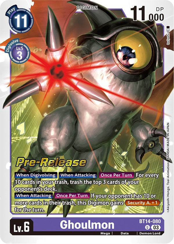 Ghoulmon [BT14-080] [Blast Ace Pre-Release Cards] 