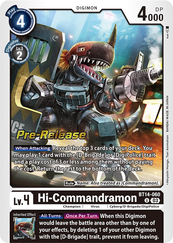 Hi-Commandramon [BT14-060] [Blast Ace Pre-Release Cards] 