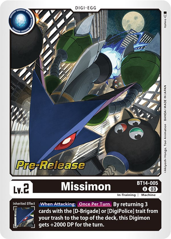 Missimon [BT14-005] [Blast Ace Pre-Release Cards] 