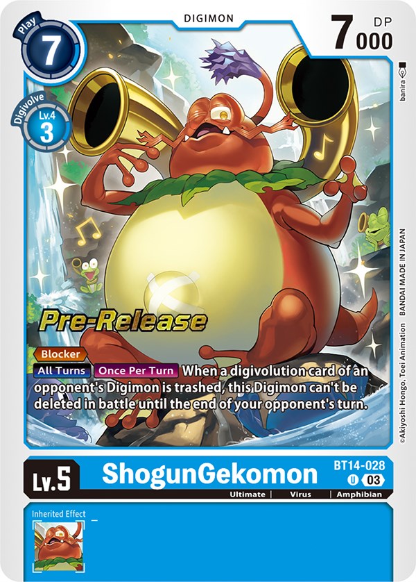 ShogunGekomon [BT14-028] [Blast Ace Pre-Release Cards] 