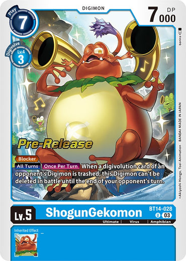 ShogunGekomon [BT14-028] [Blast Ace Pre-Release Cards] 