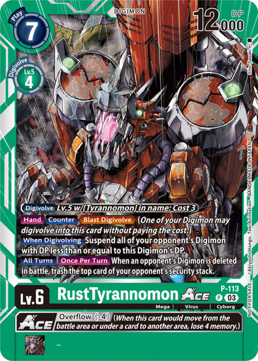 RustTyrannomon Ace [P-113] (3rd Anniversary Survey Pack) [Promotional Cards] 