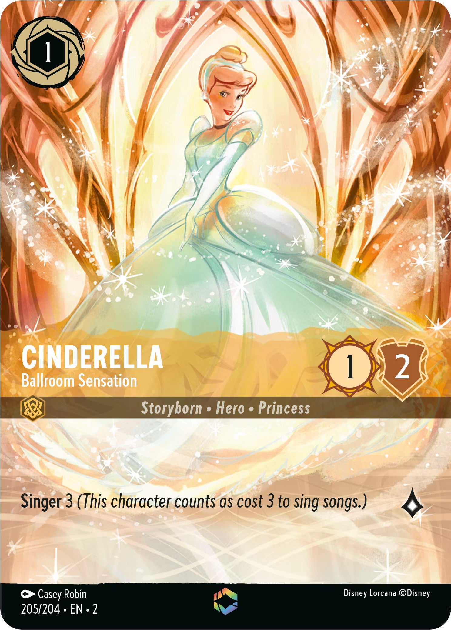 Cinderella - Ballroom Sensation (Enchanted) (205/204) [Rise of the Floodborn] 