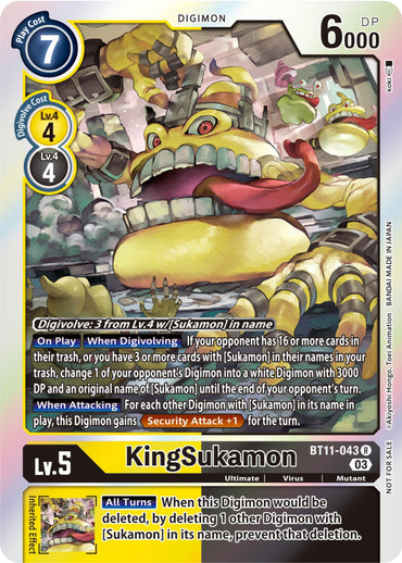 KingSukamon [BT11-043] (Winner Pack -Blast Ace-) [Dimensional Phase] 