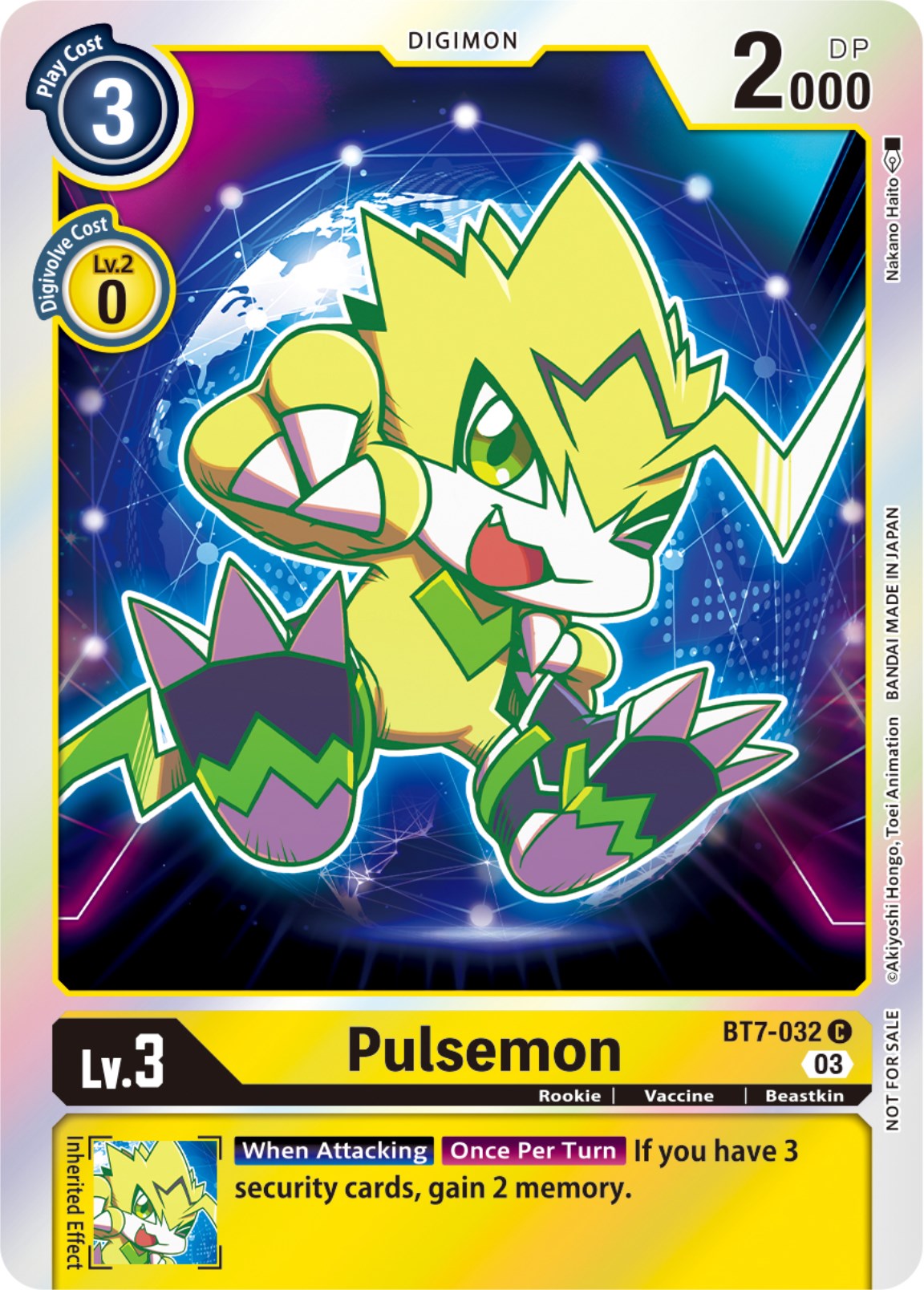 Pulsemon [BT7-032] (Official Tournament Pack Vol.11) [Next Adventure] 