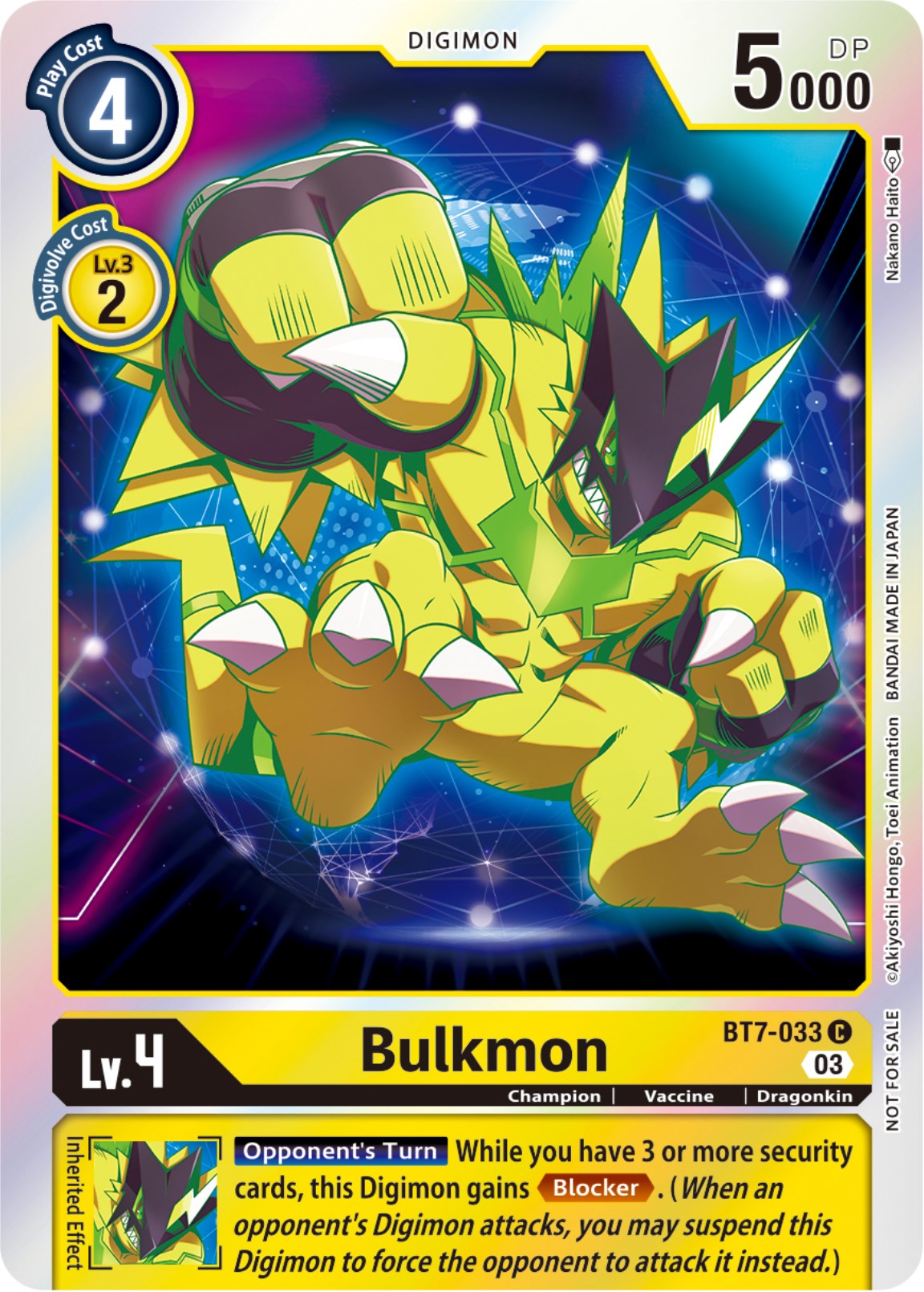 Bulkmon [BT7-033] (Official Tournament Pack Vol.11) [Next Adventure] 