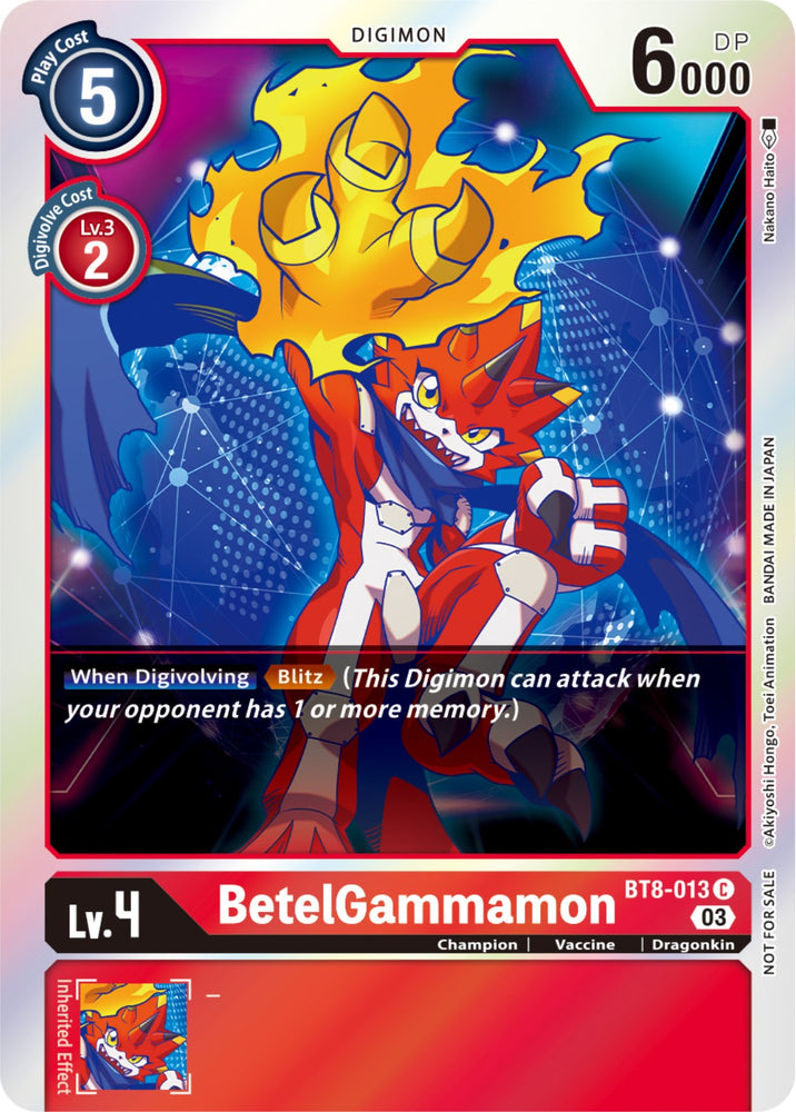 BetelGammamon [BT8-013] (Official Tournament Pack Vol.11) [New Awakening] 