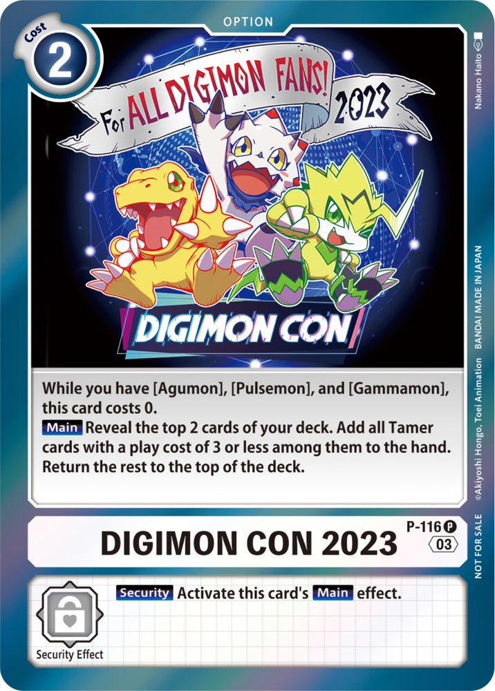 Digimon Con 2023 [P-116] (Official Tournament Pack Vol.11) [Promotional Cards] 