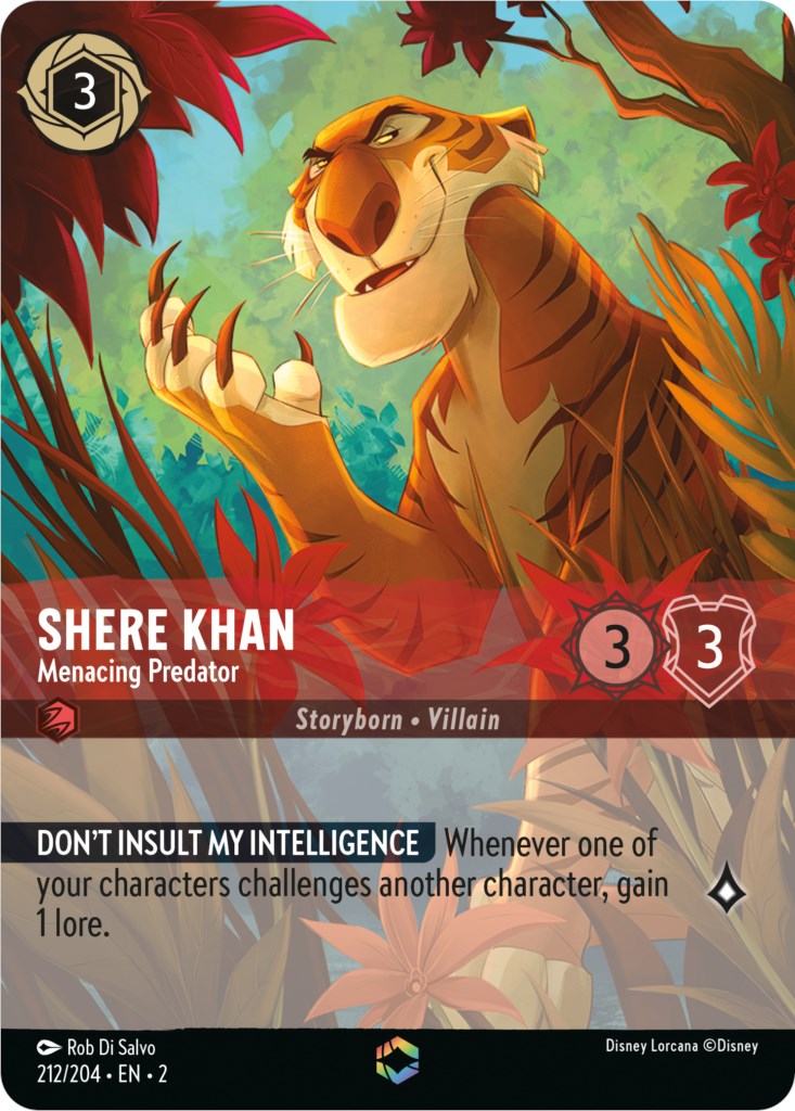 Shere Khan - Menacing Predator (Enchanted) (212/204) [Rise of the Floodborn] 