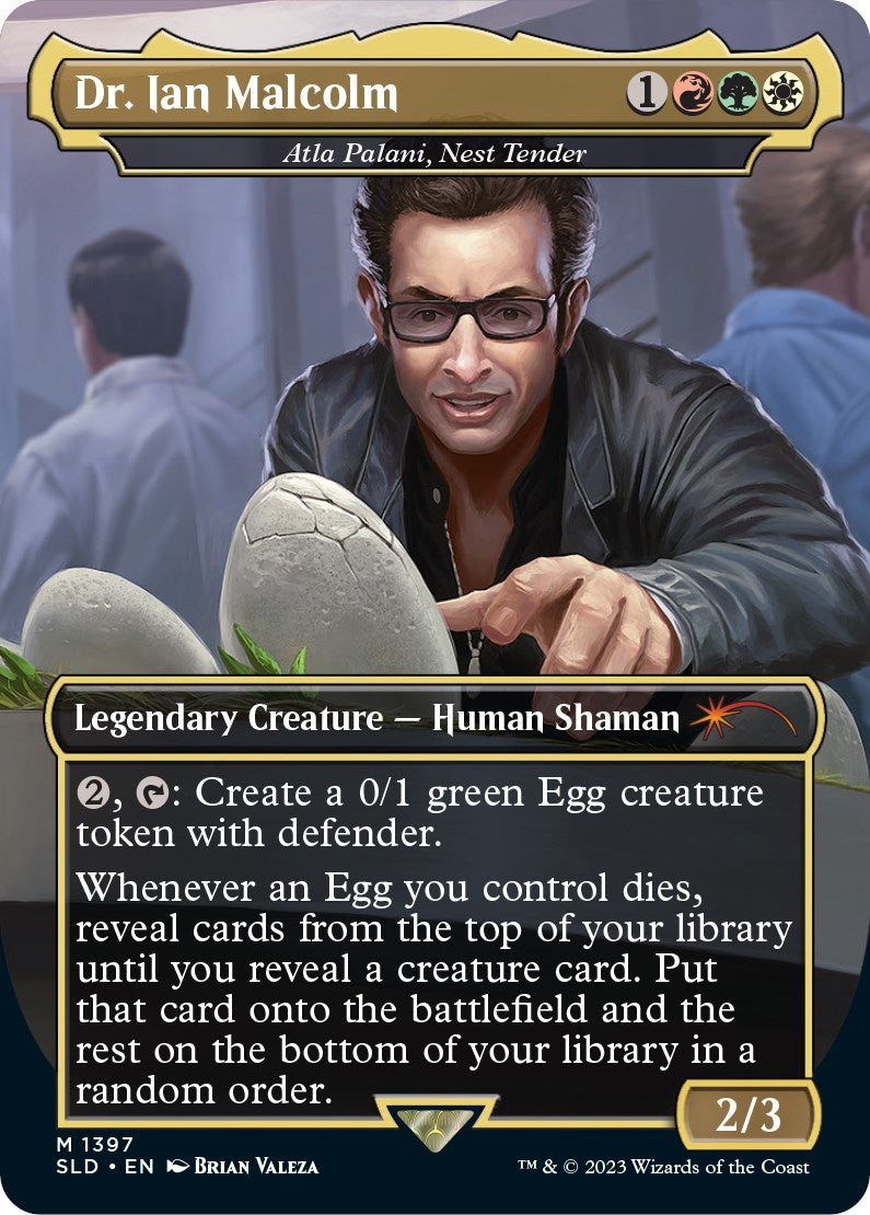 Dr. Ian Malcolm - Atla Palani, Nest Tender [Secret Lair Drop Series] 