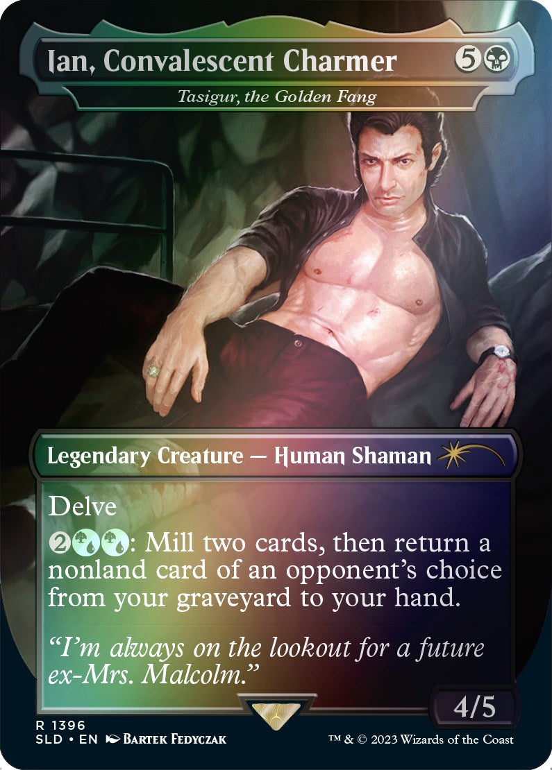 Ian, Convalescent Charmer - Tasigur, the Golden Fang (Rainbow Foil) [Secret Lair Drop Series] 