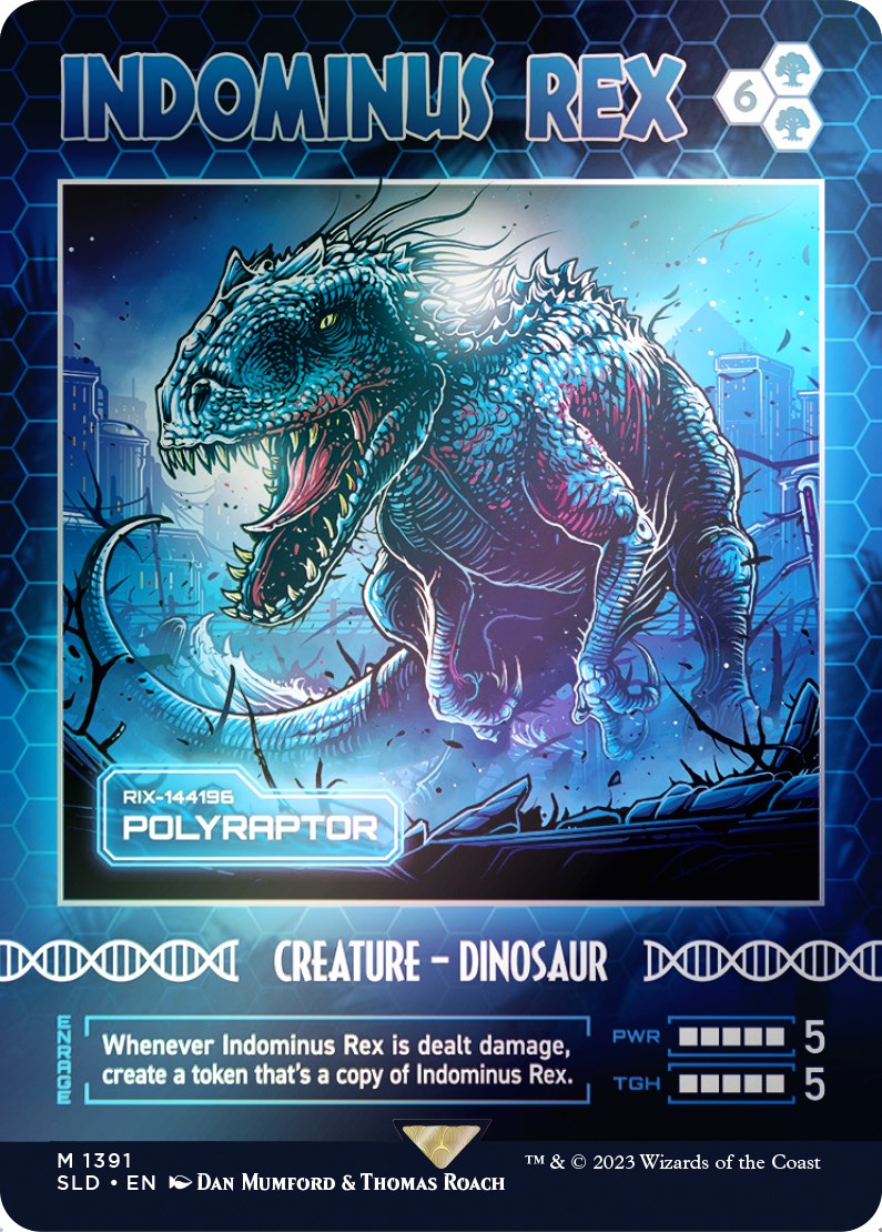 Indominus Rex - Polyraptor (Rainbow Foil) [Secret Lair Drop Series] 