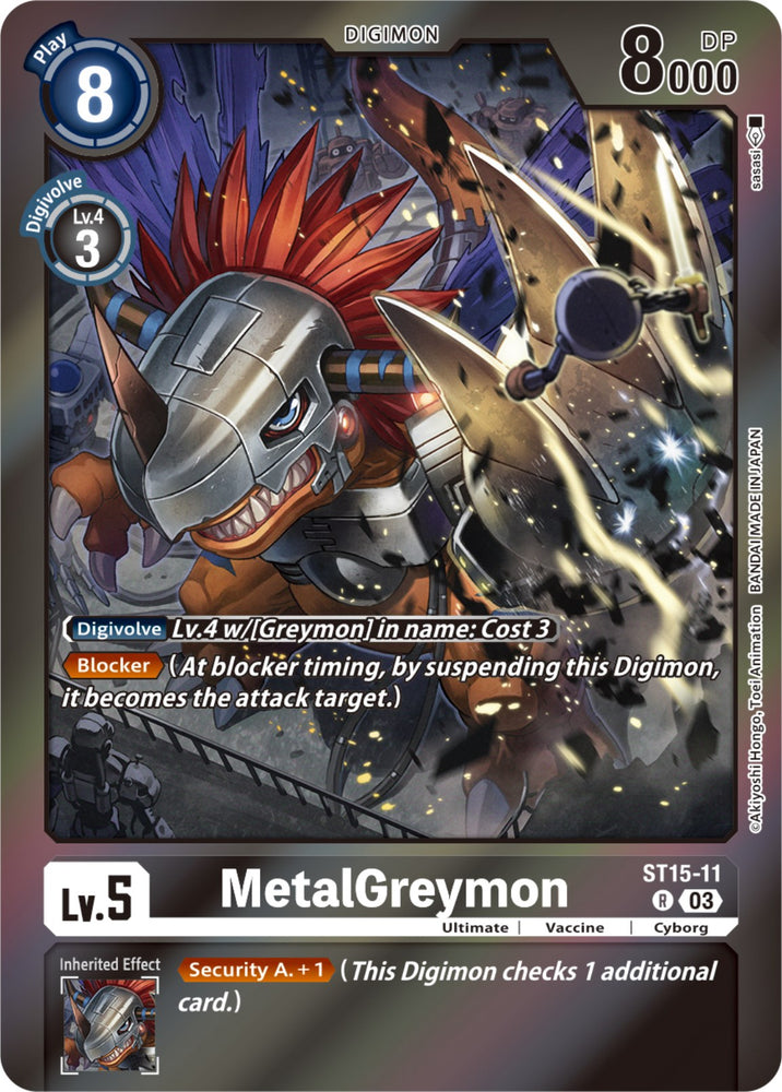 MetalGreymon [ST15-11] (Gift Box 2023) [Starter Deck: Dragon of Courage] 