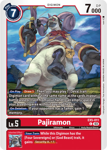 Pajiramon [EX5-011] [Animal Colosseum] 