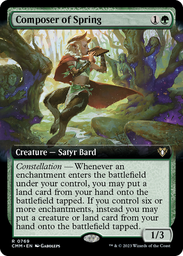 Composer of Spring (Extended Art) [Commander Masters] 