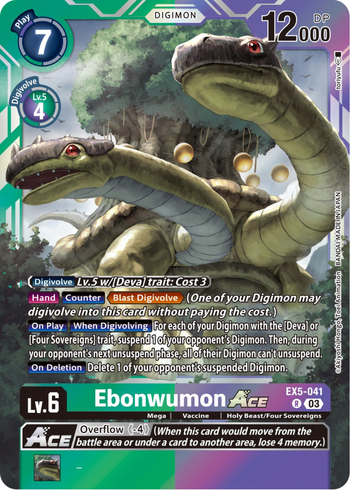 Ebonwumon Ace [EX5-041] [Animal Colosseum] 