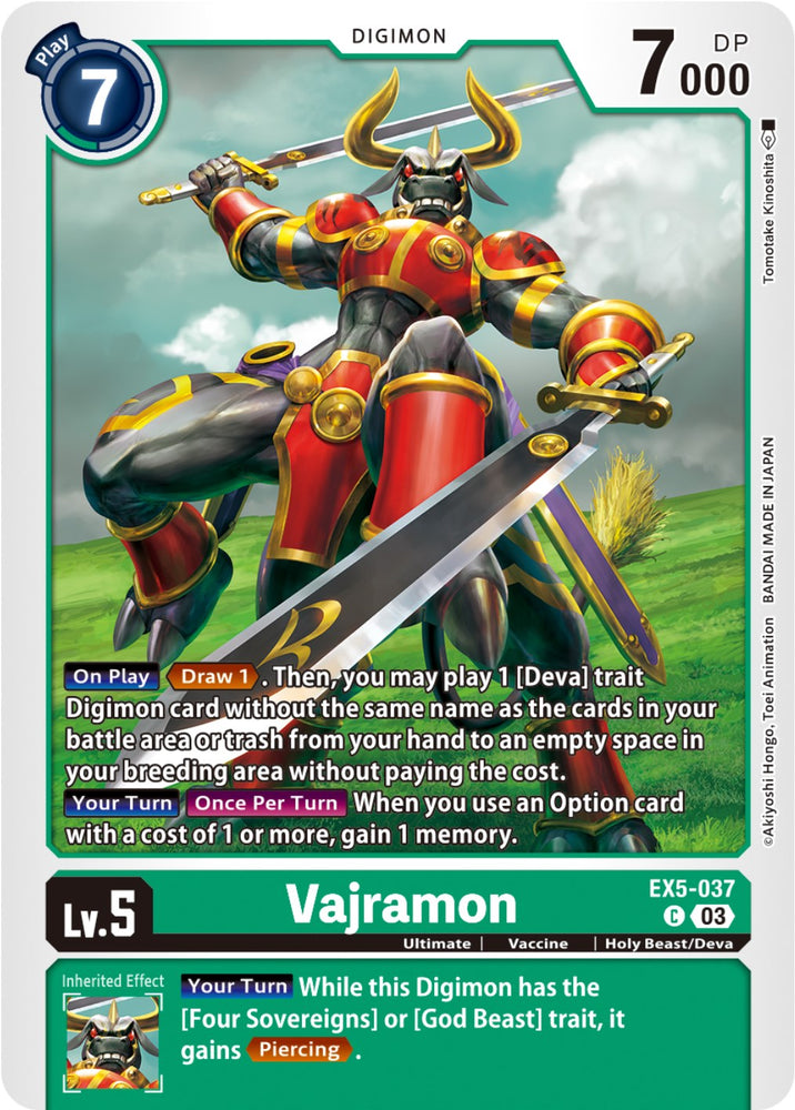 Vajramon [EX5-037] [Animal Colosseum] 