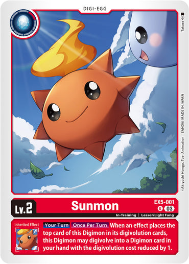 Sunmon [EX5-001] [Animal Colosseum] 