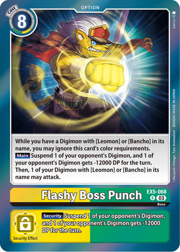 Flashy Boss Punch [EX5-068] [Animal Colosseum] 