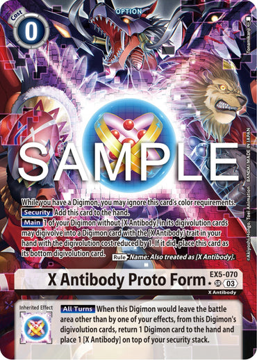 X Antibody Proto Form [EX5-070] (Alternate Art) [Animal Colosseum] 