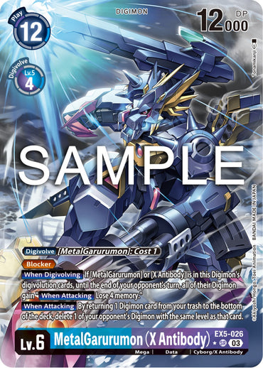 MetalGarurumon (X Antibody) [EX5-026] (Alternate Art) [Animal Colosseum] 