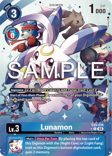Lunamon [EX5-016] (Alternate Art) [Animal Colosseum] 