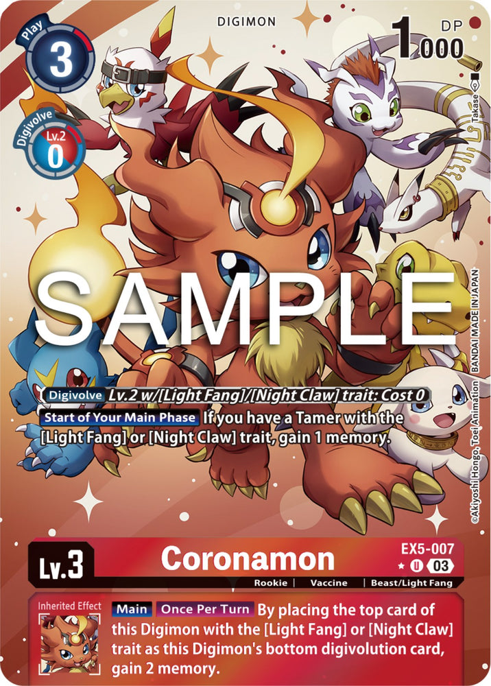 Coronamon [EX5-007] (Alternate Art) [Animal Colosseum] 