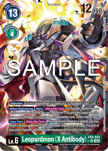 Leopardmon (X Antibody) [EX5-043] (Alternate Art) [Animal Colosseum] 