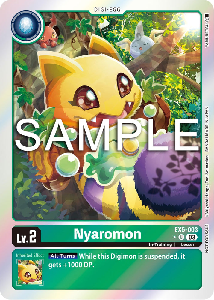 Nyaromon [EX5-003] (Animal Colosseum Box Promotion Pack) [Animal Colosseum] 