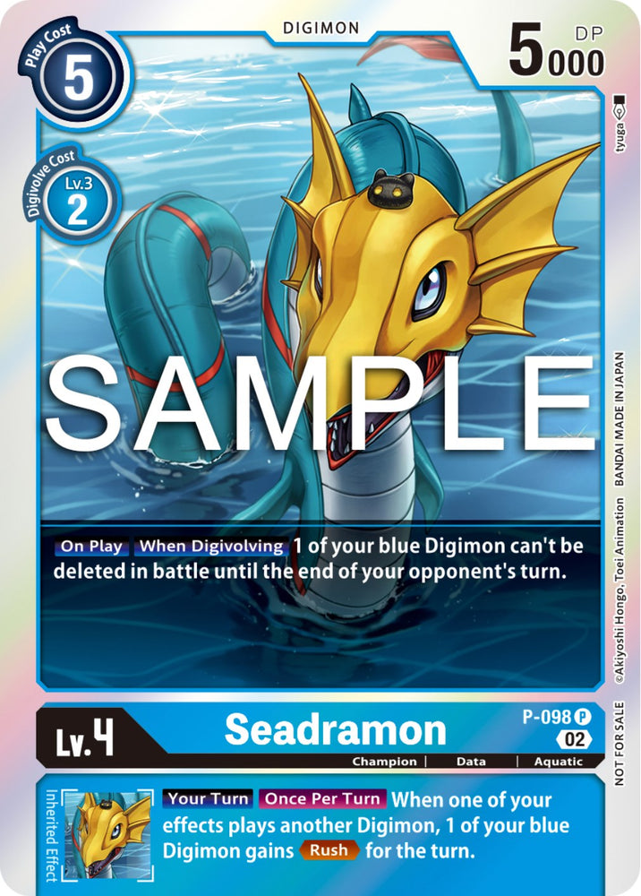 Seadramon [P-098] - P-098 (Limited Card Pack Ver.2) [Promotional Cards] 