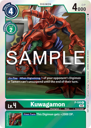 Kuwagamon [P-100] (Limited Card Pack Ver.2) [Promotional Cards] 