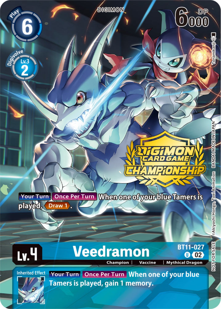 Veedramon [BT11-027] (Championship 2023 Tamers Pack) [Dimensional Phase Promos] 