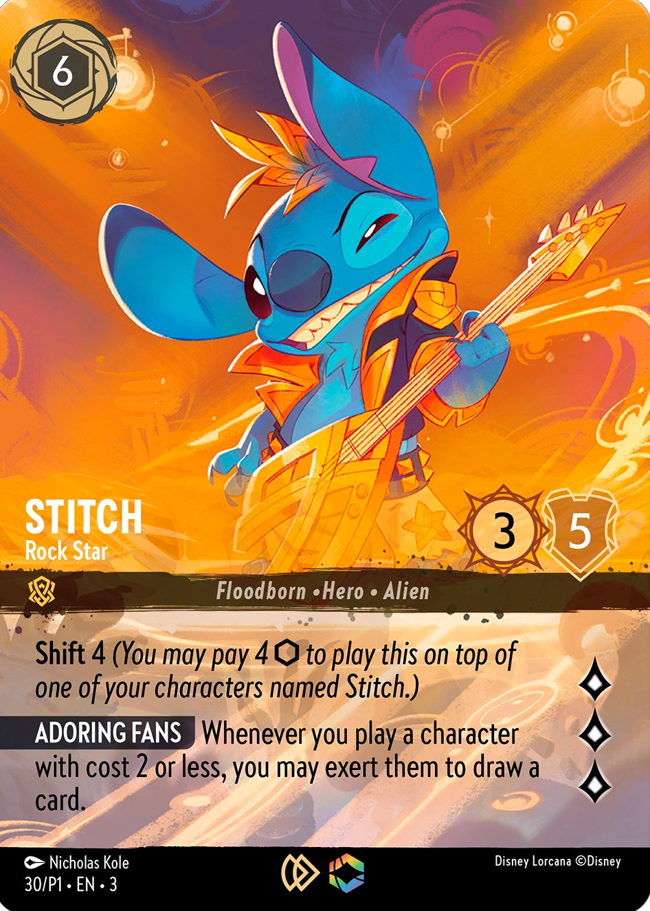 Stitch - Rock Star (Store Championship) (30) [Promo Cards] 