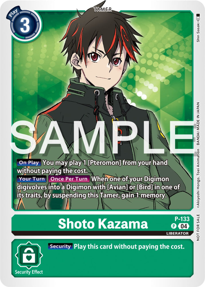 Shoto Kazama [P-133] (Digimon Liberator Promotion Pack) [Promotional Cards] 