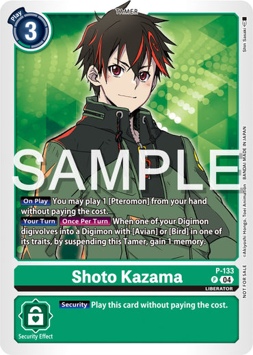 Shoto Kazama [P-133] (Digimon Liberator Promotion Pack) [Promotional Cards] 