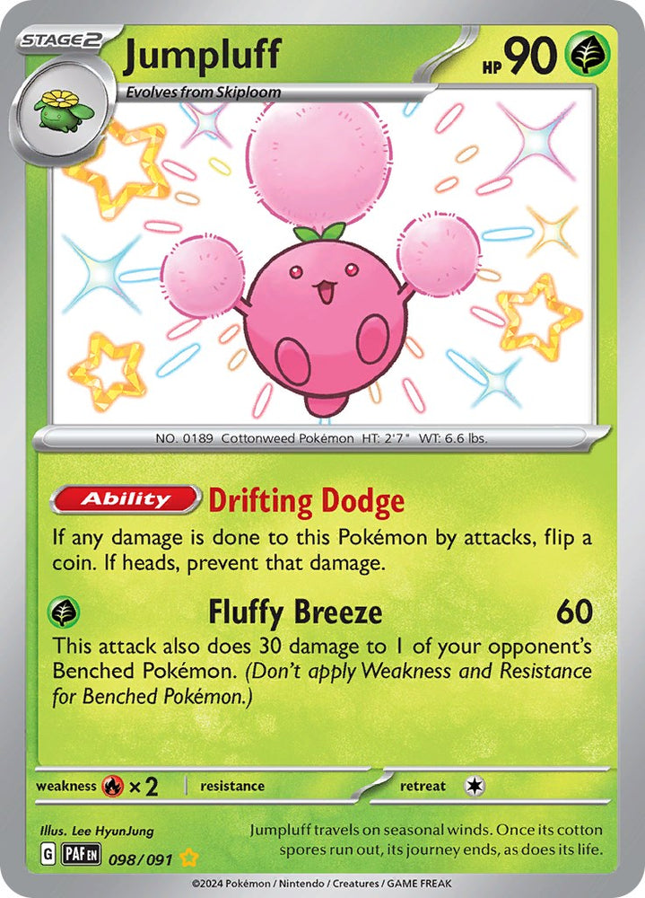 Jumpluff (098/091) [Scarlet &amp; Violet: Paldean Fates] 
