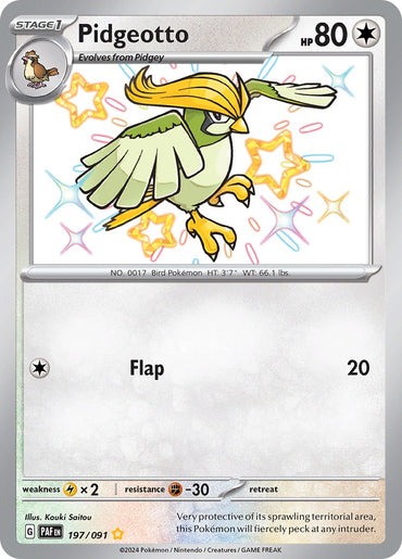 Pidgeotto (197/091) [Scarlet & Violet: Paldean Fates]